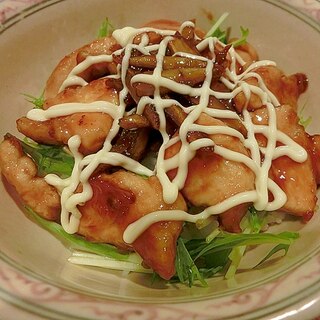 鶏ごぼう照り焼き丼♪